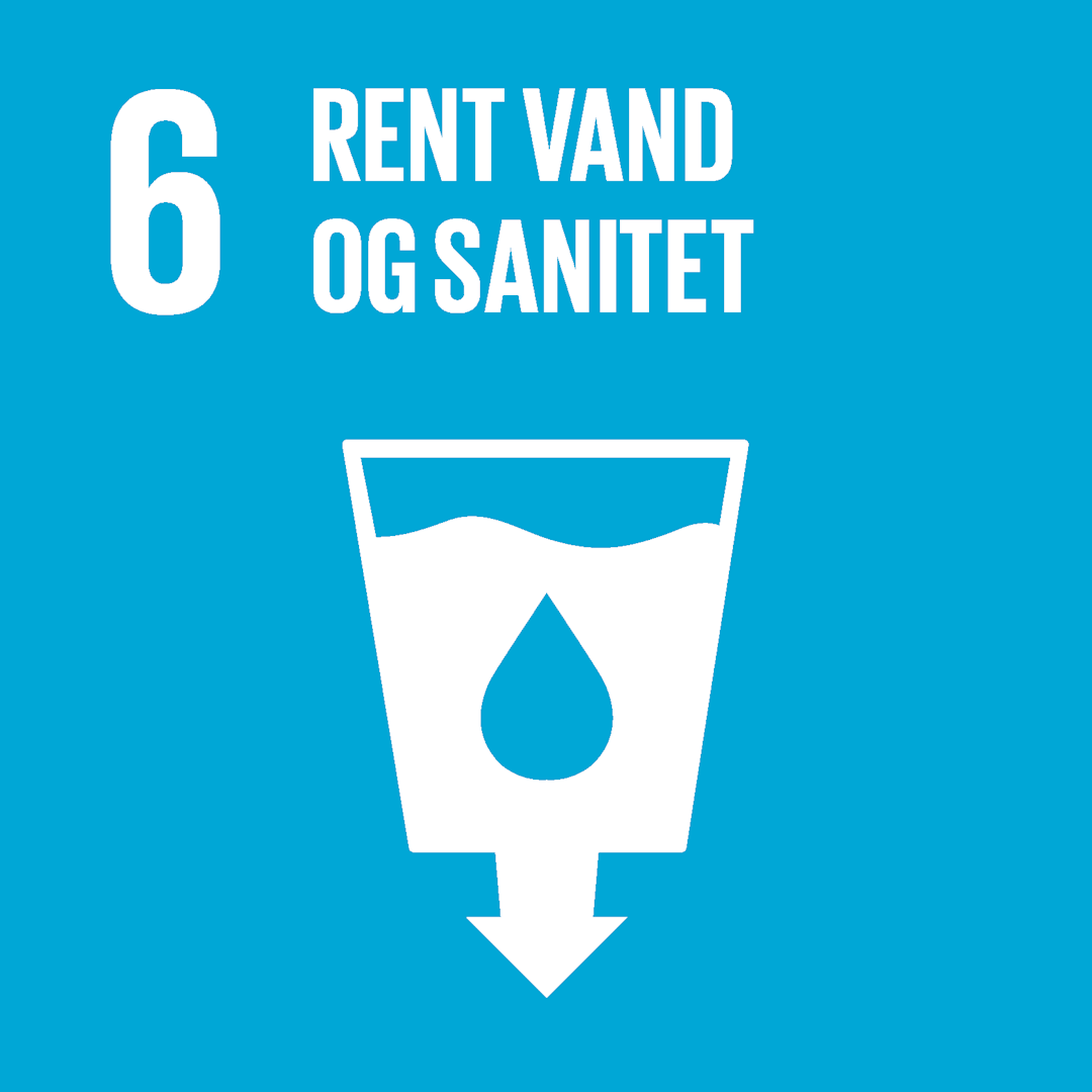 Ikon for verdensmål 6 rent vand og sanitet