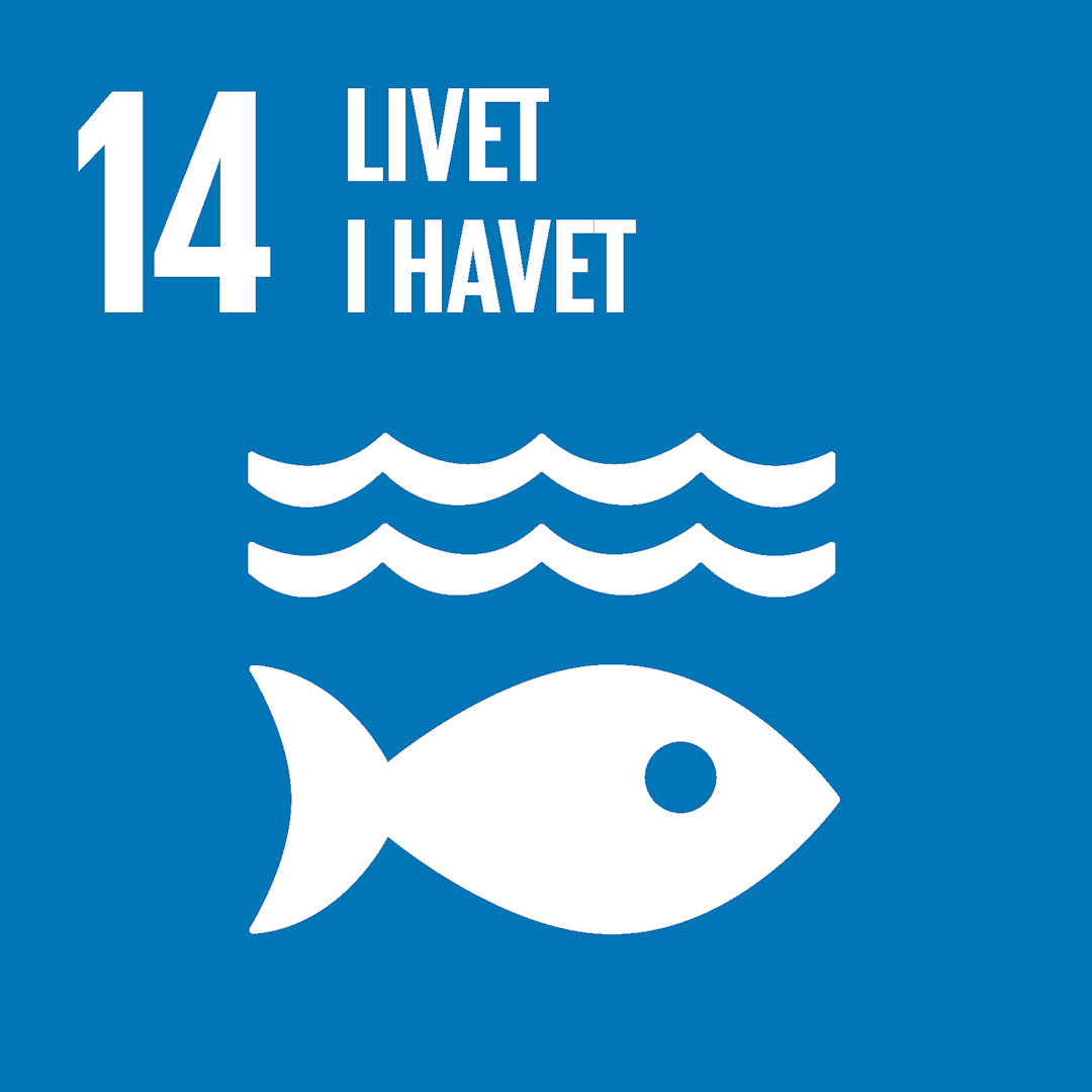 Ikon for verdensmål 14 livet i havet